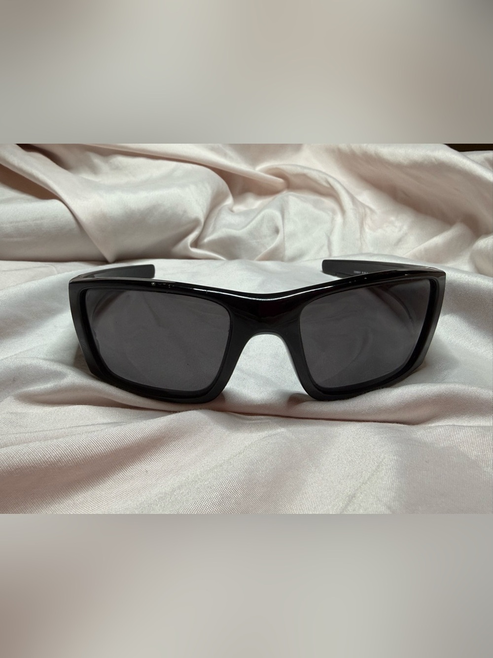 Oakley Black Wraparound Sunglasses with Dark Lenses